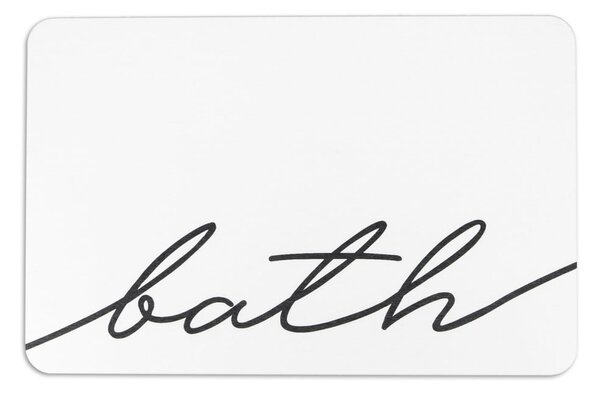 Бял килим за баня от диатомична глина 39x60 cm Bath – Artsy Doormats