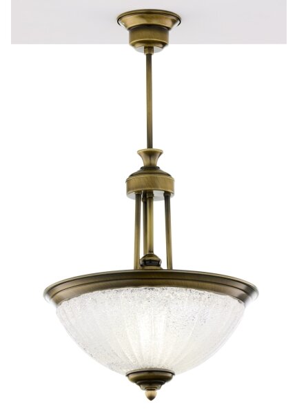 Jupiter 2134 - Полилей на тръба CARMEN 1xE27/15W/230V бронз/патина