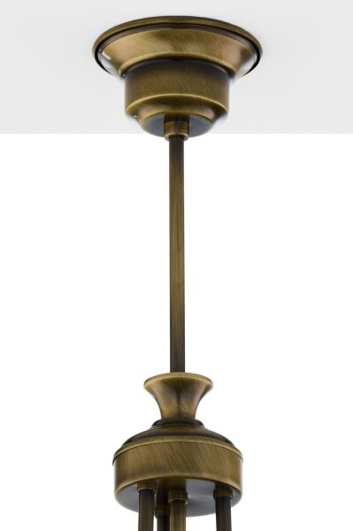 Jupiter 2134 - Полилей на тръба CARMEN 1xE27/15W/230V бронз/патина