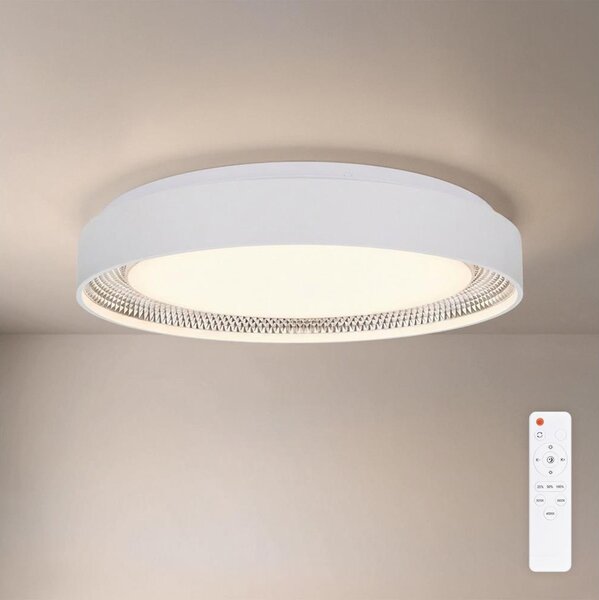 BRILAGI - LED димируема таванна лампа WALDO LED/48W/230V диаметър 40 см бяло/сребристо+дистанционно