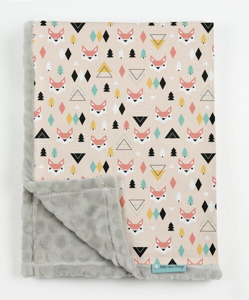 Детско одеяло от микрофибър Foxes, 130 x 170 cm Foxes Pattern - Little Nice Things