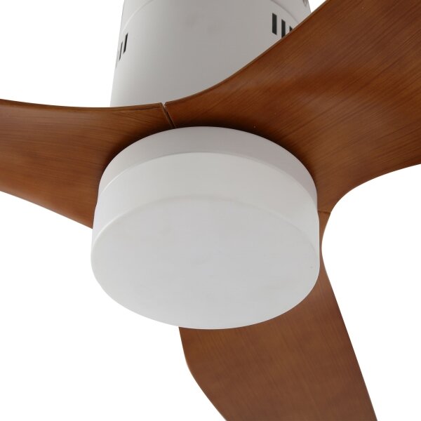 ZEVENTI - LED таванен вентилатор PADUA LED/18W/230V Wi-Fi Tuya бял/кафяв + с дистанционно управление