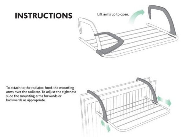 Висяща сушилня за дрехи Addis 6 Bar Radiator Airer