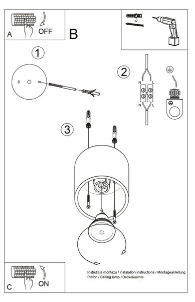 Тъмносив прожектор ø 10 cm Roda – Nice Lamps