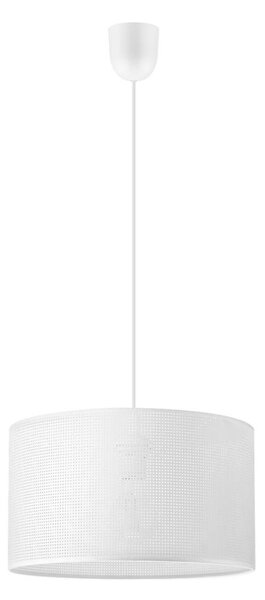 Полилей на кабел SIRJA PLISADO 1xE27/15W/230V Ø 35 cm бял