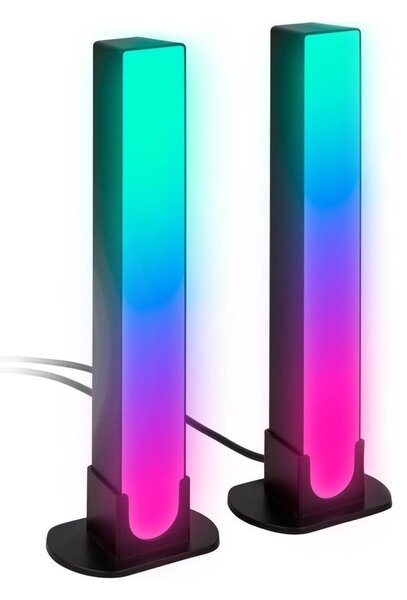 Brilo - К-кт 2x LED RGBIC Димируема настолна лампа LED/12W/230V 3000-6500K Wi-Fi Tuya