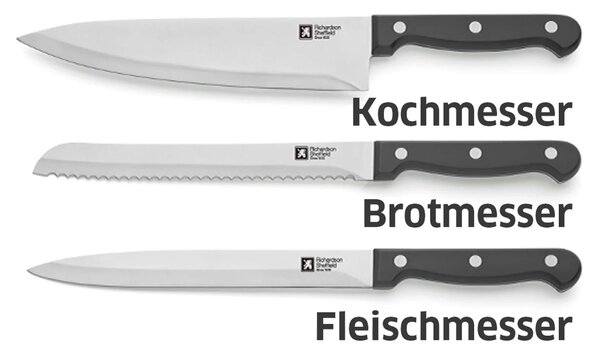 Richardson Sheffield Комплект ножове ARTISAN 9 бр. в дървен блок