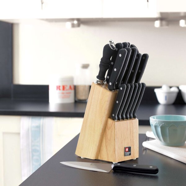 Richardson Sheffield Комплект ножове CUCINA 15 бр. в дървен блок