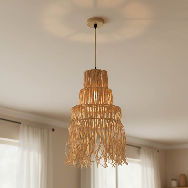 Плафон Nairan е27 естествен d30x125см