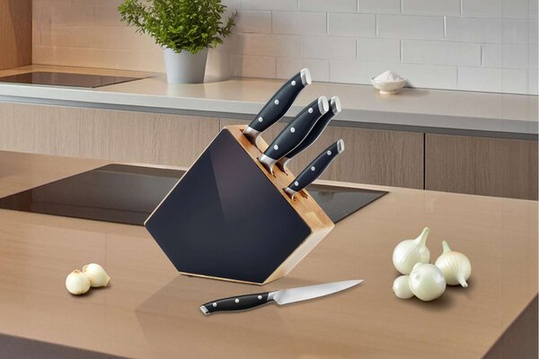 Richardson Sheffield Комплект ножове GRAND CHEF 5 бр. в дървен блок