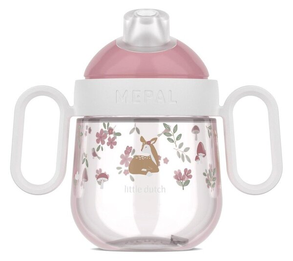Светлорозова пластмасова детска чаша 200 ml Fairy Garden by Little Dutch – Mepal