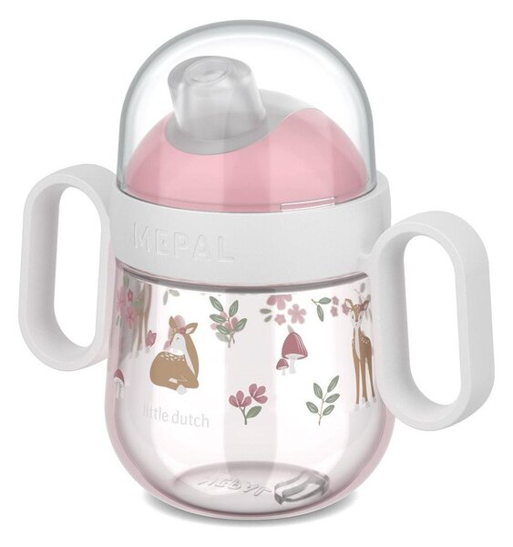 Светлорозова пластмасова детска чаша 200 ml Fairy Garden by Little Dutch – Mepal