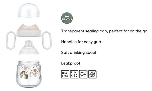 Светлосиня пластмасова детска чаша 200 ml Forest Friends by Little Dutch – Mepal