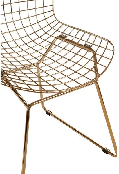 Метален трапезен стол в златист цвят District – Premier Housewares