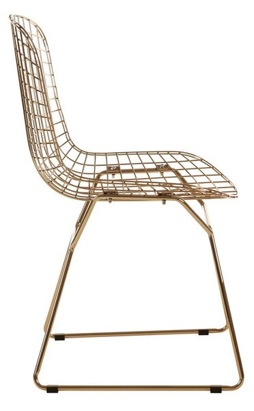 Метален трапезен стол в златист цвят District – Premier Housewares