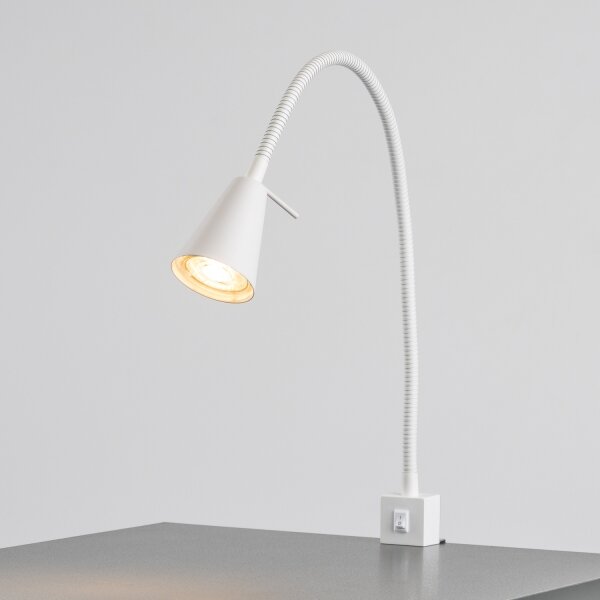 LED лампа с щипка 1xGU10/4,7W/230V бяла