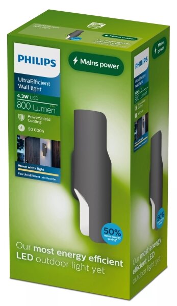 Philips - LED външно стенно осветително тяло FIRA LED/4,3W/230V 2700K IP44