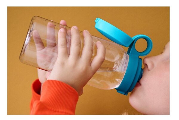 Розова пластмасова детска бутилка 600 ml Campus – Mepal