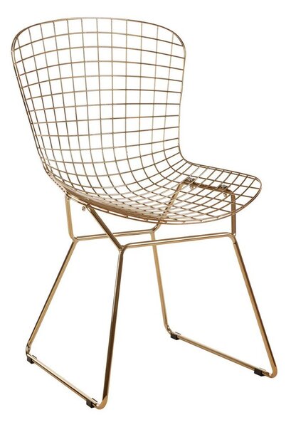 Метален трапезен стол в златист цвят District – Premier Housewares