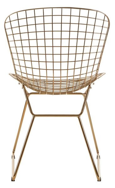 Метален трапезен стол в златист цвят District – Premier Housewares