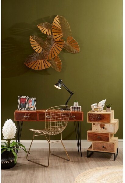 Метален трапезен стол в златист цвят District – Premier Housewares