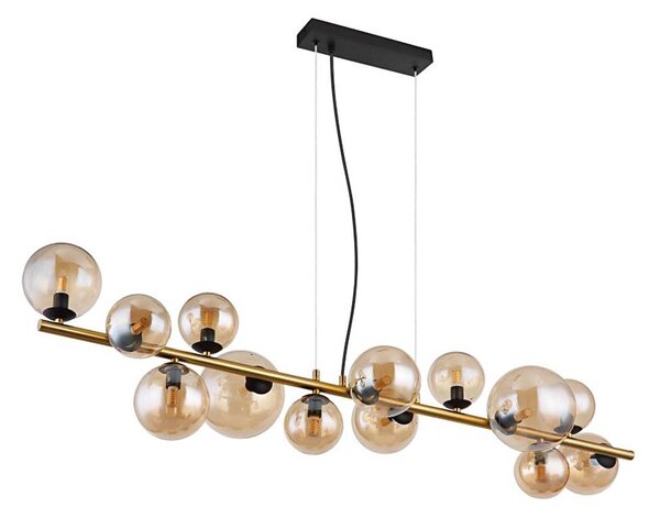 Globo 56135-13H - LED полилей на кабел RIHA 13xG9/3,5W/230V месинг