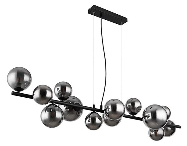Globo 56133-13H - LED Пендел RIHA 13xG9/3,5W/230V опушен/черен