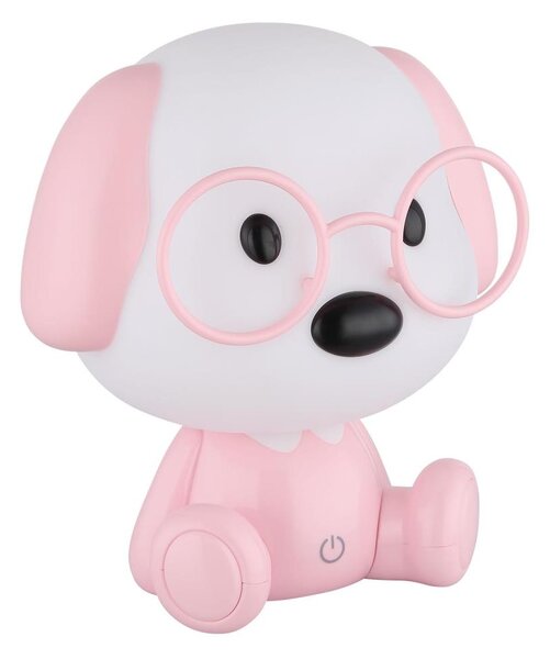 Globo 21761P - LED детска нощна лампа PUPPY 1W/5V 500 mAh розова