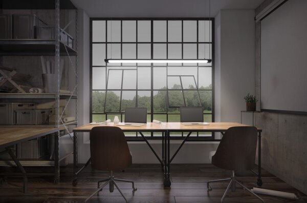 Osram-LED Димируема висяща лампа на кабел OFFICE LINE LED/40W/230V 4000K 120 cm черна