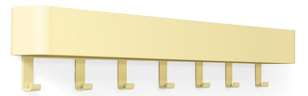 Светложълта стоманена стенна закачалка с рафт 72 cm Dax Play – Spinder Design