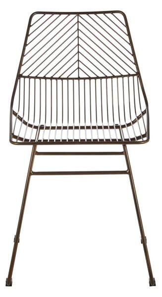 Метален трапезен стол в бронзов цвят District – Premier Housewares