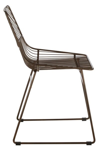 Метален трапезен стол в бронзов цвят District – Premier Housewares