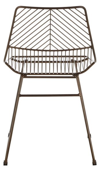 Метален трапезен стол в бронзов цвят District – Premier Housewares