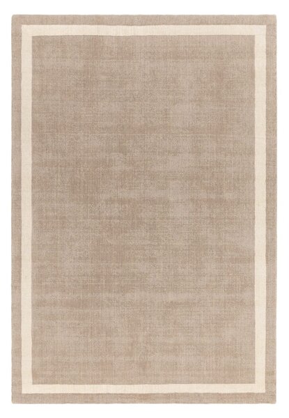 Бежов ръчно изработен вълнен килим 120x170 cm Albi – Asiatic Carpets