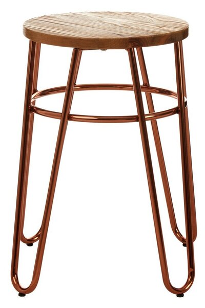 Стол от масивен бряст в естествен цвят/розово златист District – Premier Housewares