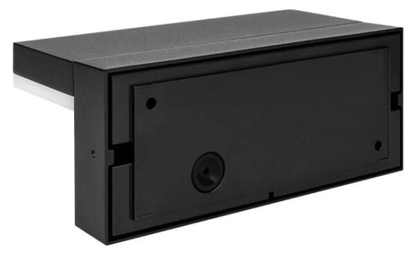 Външно стенно LED осветително тяло със сензор LED/9W/230V 4000K IP44 черно