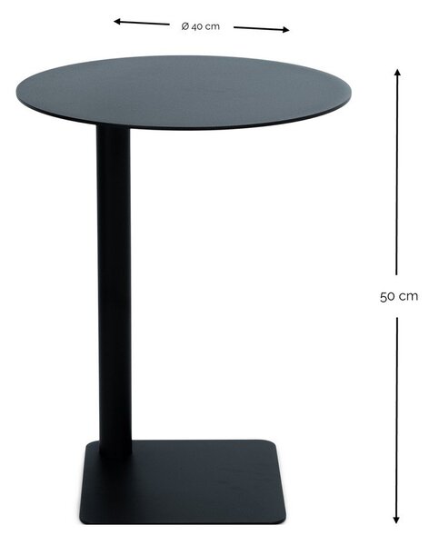 Стоманена кръгла странична масичка ø 40 cm Sunny – Spinder Design