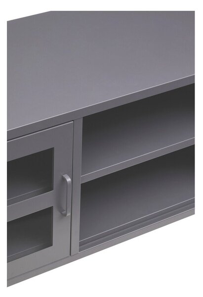 Сива стоманена маса за телевизор 150x50x45 cm Acier – Premier Housewares