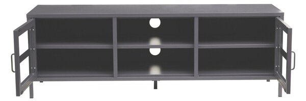 Сива стоманена маса за телевизор 150x50x45 cm Acier – Premier Housewares