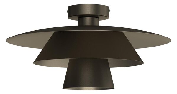 Плафон PLATO 1xE27/15W/230V Ø 32 см антрацит