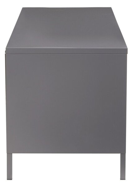 Сива стоманена маса за телевизор 150x50x45 cm Acier – Premier Housewares