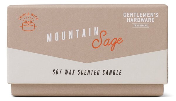 Свещ от соев восък с време на горене 40 h Mountain Sage – Gentlemen's Hardware