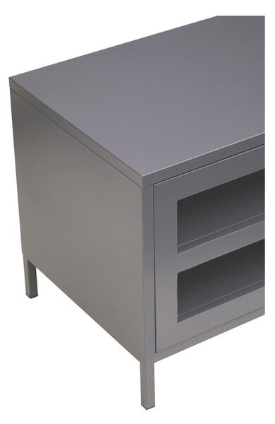Сива стоманена маса за телевизор 150x50x45 cm Acier – Premier Housewares