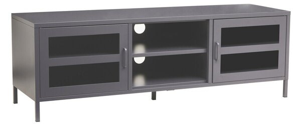 Сива стоманена маса за телевизор 150x50x45 cm Acier – Premier Housewares