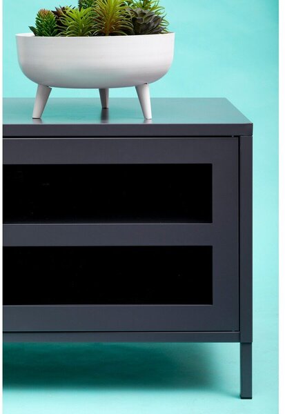 Сива стоманена маса за телевизор 150x50x45 cm Acier – Premier Housewares