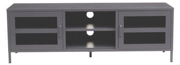 Сива стоманена маса за телевизор 150x50x45 cm Acier – Premier Housewares