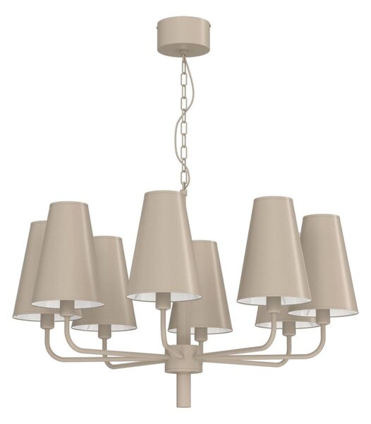 Люстра на верига TORTOLA 8xE14/15W/230V бежова