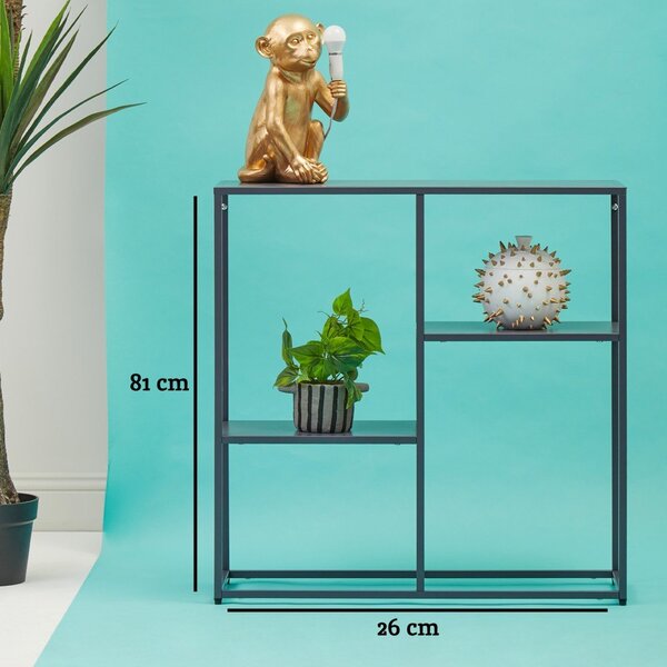 Сив стоманен стелаж 80x81x26 cm Acero – Premier Housewares