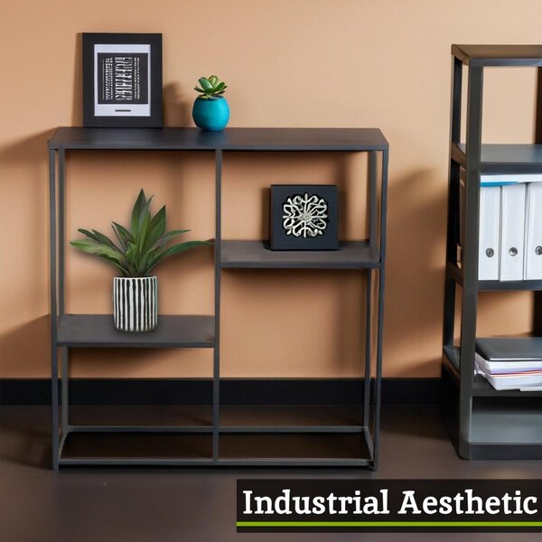 Сив стоманен стелаж 80x81x26 cm Acero – Premier Housewares