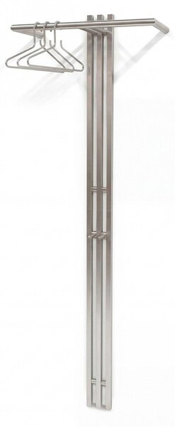 Стоманена стенна закачалка в сребрист цвят 65 cm Senza – Spinder Design